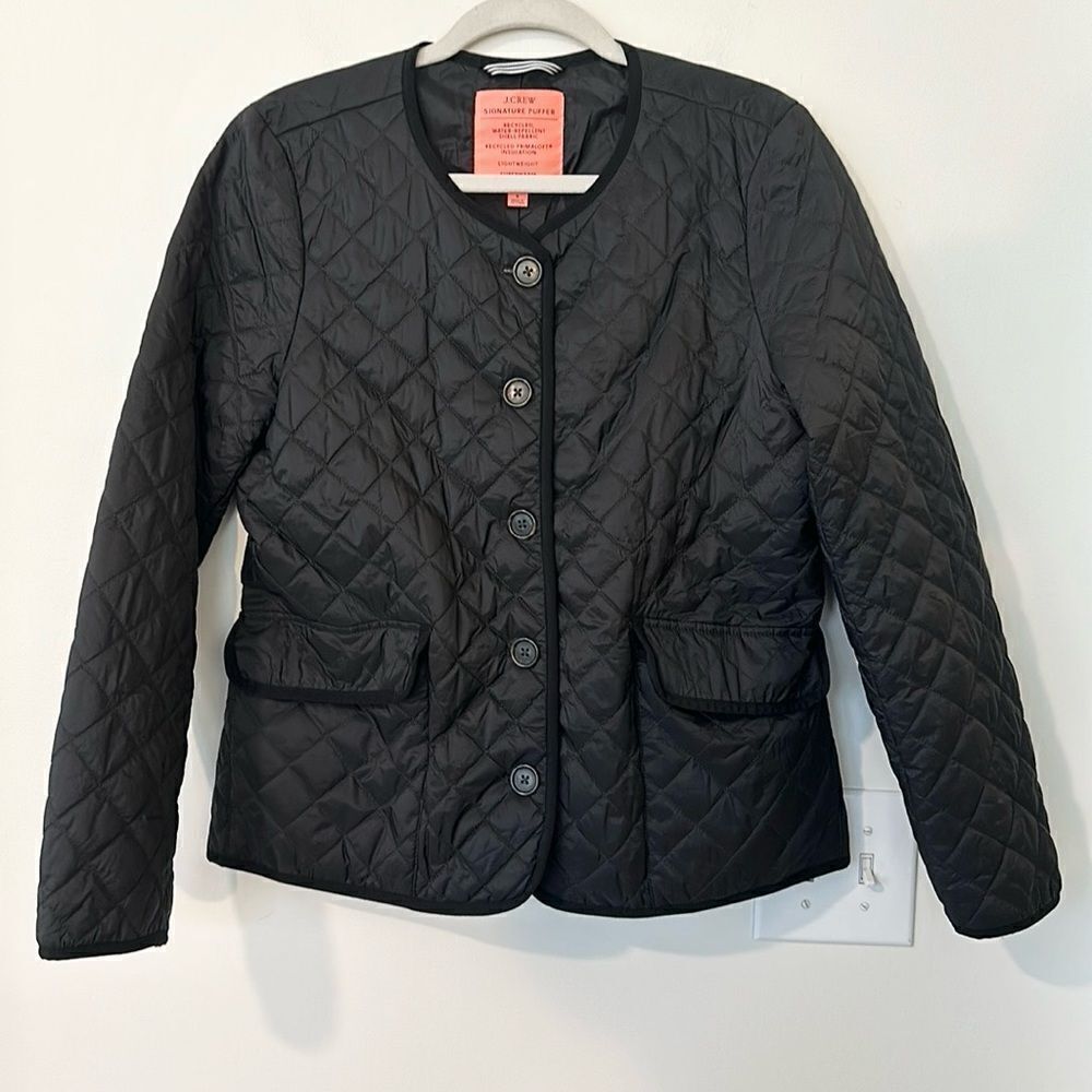 J Crew Women’s Quilted Lightweight Classic Jacket 8